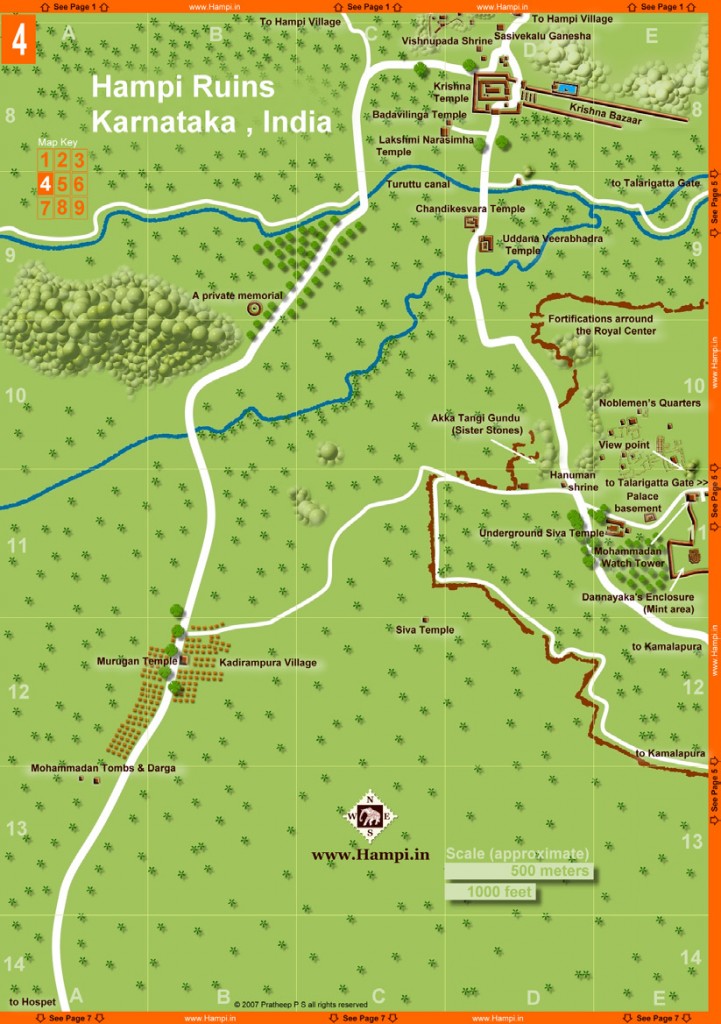 Hampi Map 4 - Maps