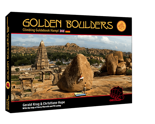 Guidebook Golden Boulders
Gerald Krug, Christiane Hupe
Halle, 2013/14
ISBN 978-3-00-041342-1
DIN-A 5
352 pages
1. Edition English/German
Price: 29,90 € + Shipping 
