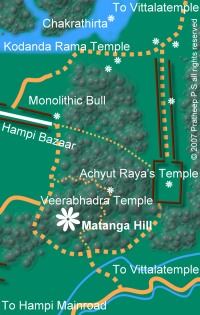 Access map for Matunga Hill