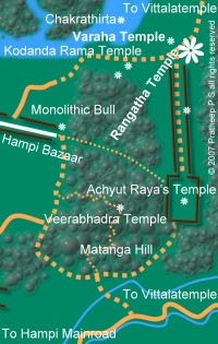 Rangatha temple location map