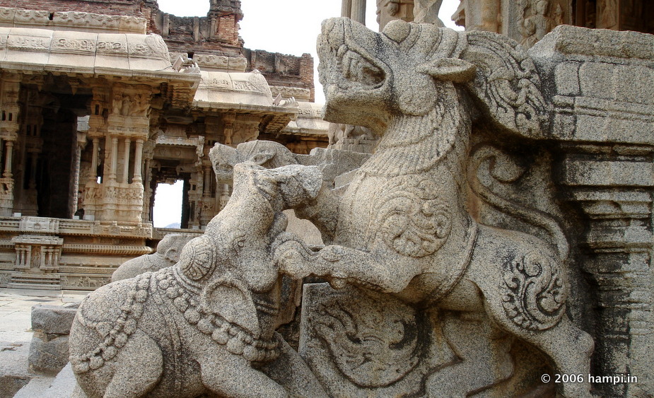Balustrade at Vittala Temple Complex in Hampi