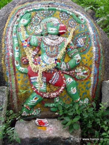Hanuman image located near the Talarighata ferry point