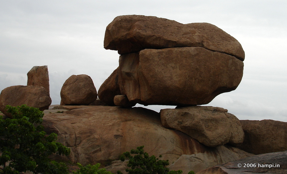 Balancing boulders atop Malyavanta Hill.