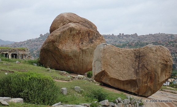 Boulders atop the Hemakuta Hill. This is a popular side for the Bouldering fans. 