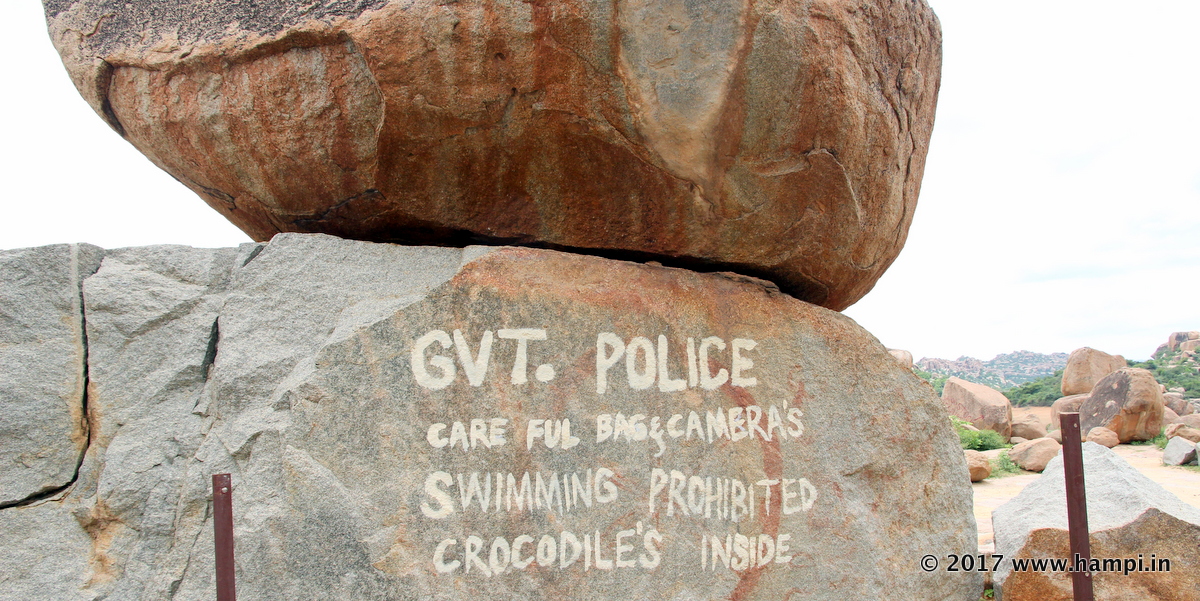 By the way, what it says is to take care of your valuables and do not venture into the water. 